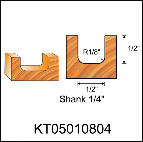 KEENTECH Router Bits, Carbide Tipped Dish Carving Bit for Edge Forming, Industrial Grade Blue Cutting Tools for Woodworking (1/4 Inch Shank x 1/2 ...