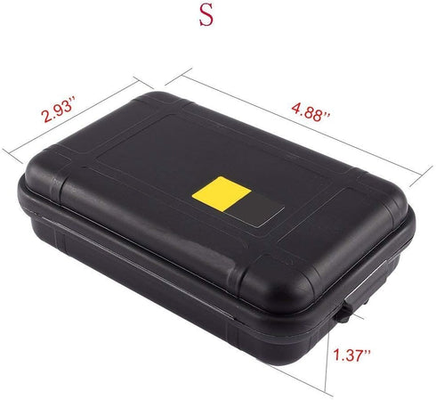 Outdoor Survival Storage Box, Waterproof Shockproof Box Plastic Tool Box Enclosure Airtight Survival Case Container Storage Travel Sealed Containe...
