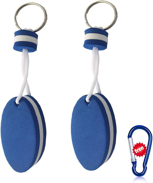 Floating Keychain for Boat Keys Float Buoy Boat Key Rings 2PCS Oval Shaped Foam Floating Keychains for Boating...