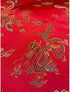 Chinese Dragon Brocade Fabric sold by The yard (Red)...