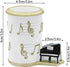 Winterworm Resin Music Notes Pencil Pen Container,Piano Pencil Cup Musical Melody Theme Pen Holder Cup Pencil Pot Desktop Makeup Brush Organizer f...