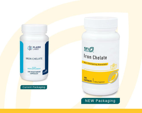 Klaire Labs Iron Bisglycinate Chelate Supplement - 30mg Ferrous Bisglycinate Chelate - Designed to be Well-Tolerated, Well-Absorbed & Gentle on St...