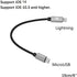 Ultra Tough & Durable iOS 15 to MicroUSB OTG Pro Cable 15cm 0.5ft for iPhone 13 Pro Max Mini,11,12, Chord Mojo2 Hugo2 Pha3 Fiio Q1 HiFi Oppo HA2 K...