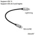 Ultra Tough & Durable iOS 15 to MicroUSB OTG Pro Cable 15cm 0.5ft for iPhone 13 Pro Max Mini,11,12, Chord Mojo2 Hugo2 Pha3 Fiio Q1 HiFi Oppo HA2 K...