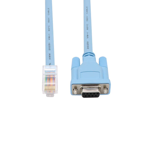 Cisco Console Cable 9-pin DB9 Female Serial RS232 Port to RJ45 Male Cat5 Ethernet LAN Rollover Console Cable Switch Cable Cisco(DB9P to RJ45 1.8M)...