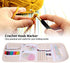64PCS Crochet Needle Set, Crochet Hook Full Set Yarn Knitting Needles Sewing Tools Knit Gauge Scissors Stitch Marker DIY Craft Tools Coloured Alum...