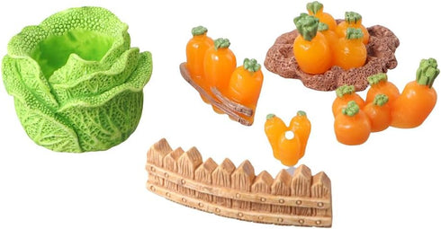 12Pcs Rabbit and Carrot Miniature Figurines Fairy Garden Accessories,Micro Landscape Ornaments DIY Crafts Ornament for Home Decor...