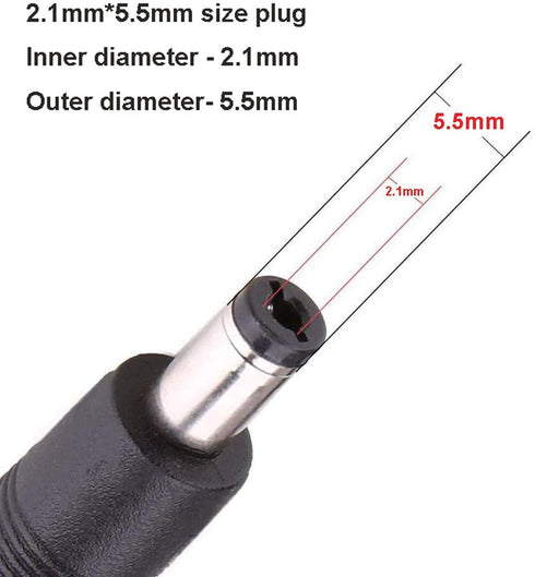 Power Extension Cord, 4 Pack DC 12V Power Supply Adapter Extension Cable 16.5ft (5m) 2.1mm × 5.5mm Plug for IP Security Cameras, LED Strip Lights,...