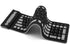 Wireless Silicone Keyboard Foldable Rollup Flexible Keyboard Full Size 107 Keys with Number Pad Waterproof/Dustproof Typing Soft Touch Portable Tr...