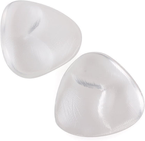 Waterproof Silicone Triangle Push-Up Breast Pads – Enhancing Swimsuit & Bra Confidence, Available in Transparent & Nude...