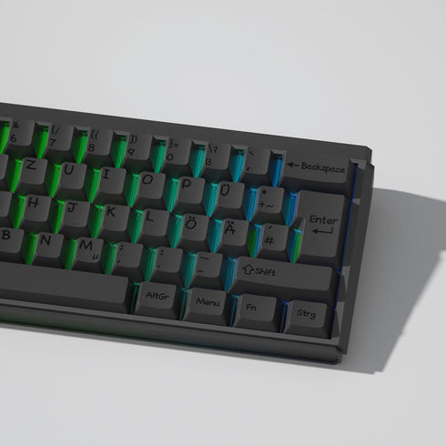 PBT German Gray Keycaps 144 Keys Cherry Profile DYE-Sub Custom Minimalist Keycaps for 60% 65% 70% 75% 100% Cherry Gateron MX Switches Mechanical K...