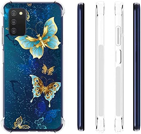 for Galaxy A03S Case: Slim Flexible TPU for Girls Women Airbag Bumper Shock Absorption Rubber Soft Silicone Case Cover Fit for Samsung Galaxy A03S...