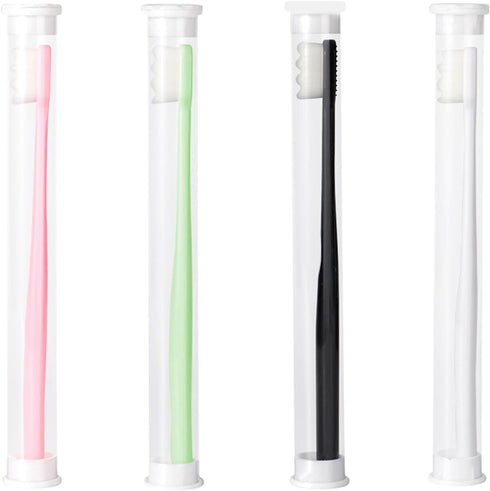 4Pcs Wave Style Extra Soft Toothbrush, Nano Toothbrush for Sensitive Gums Micro-Nano Manual Toothbrush with Soft Floss Bristle for Gum Care Protec...