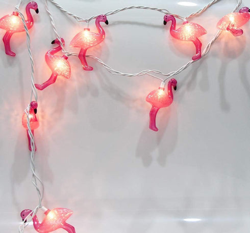 SUNSGNE Pink Flamingo Lights - Pink Party String Lights - Cute Fun Flamingo Decor for Indoor Home Bedroom Birthday...