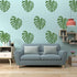 NAKLEO Reusable Plastic Wall Stencil - 43x64cm / 17" x 25" - Tropical Monstera Leaf 2 - Large Wallpaper Pattern Painting DIY Art Craft Template - ...