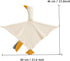 Baby Loveys Security Blankets Cotton Muslin Soft Lovie Cuddly Lovies for Infants Unisex Boy Girls, Cuddle Goose White...