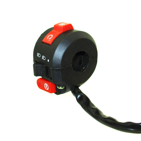 TC-Motor 7-pin Male Kill Starter Light Switch Assembly Without The Choke Lever Fits 7/8" Handlebar for Sunl Roketa Coolster 50cc 70cc 110cc 125cc ...