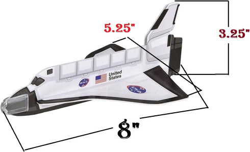 Zugar Land Space Shuttle Foam Gliders (8") (1 Pack) Outer Space Cosmos Flying Toys. Plane Fun Jet (One Piece)...