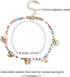 Yokawe Boho Beads Anklet Bracelets Gold Boho Sequins Pendant Anklets Beaded Tassel Summer Bracelet Beach Foot Chain Jewelry for Women and Girls...
