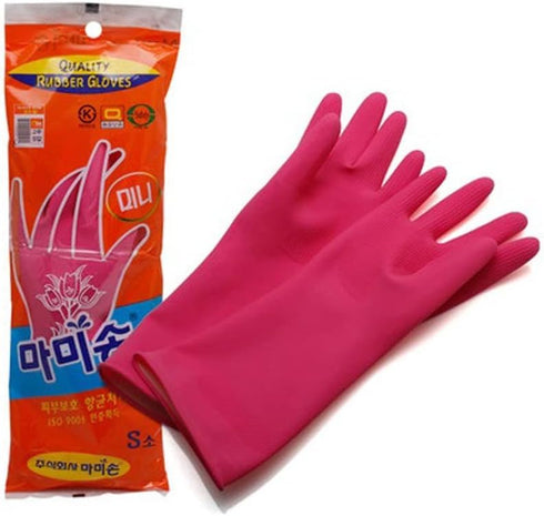 (Pack of 5 Pairs) Mamison Quality Kitchen Rubber Gloves (5, Small), Cleaning Rubber Gloves, Dish Washing, House Hold and Home Improvement, Korean ...