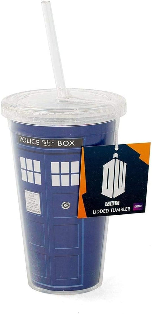 Underground Toys Doctor Who 16oz TARDIS Reusable Carnival Cup w/Lid & Straw...