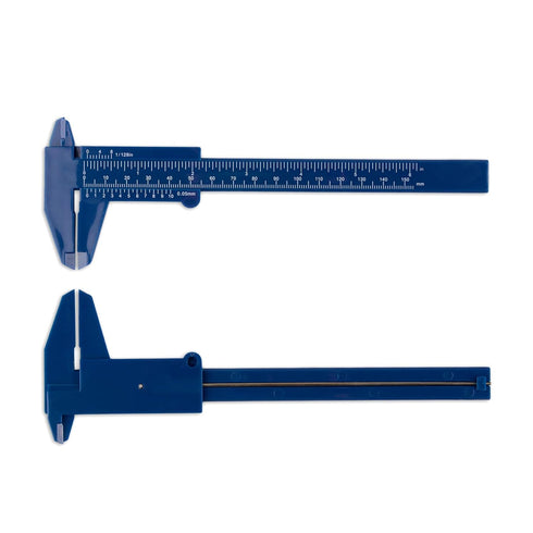 Plastic Vernier Caliper (2pcs), 150 mm Mini Plastic Caliper for School Student, Portable 0-6 Inch Measuring Tools, Sliding Gauge...