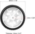 uxcell 30mm Rubber RC Wheel Tires DIY Model Robots 4pcs, White and Black...