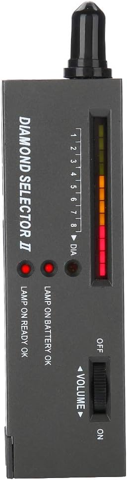 EIMSOAH Portable LED Audio Diamond Tester Jewelry Gemstone Selector Precision Tool with Easy Calibration, Led Light and Audio Indication, Small Te...