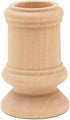 Wooden Candle Cups Classic-Style, 2-1/2 inch with 7/8 inch Taper Candle Hole, Set of 4 Ufinished Candlesticks, by Woodpeckers...