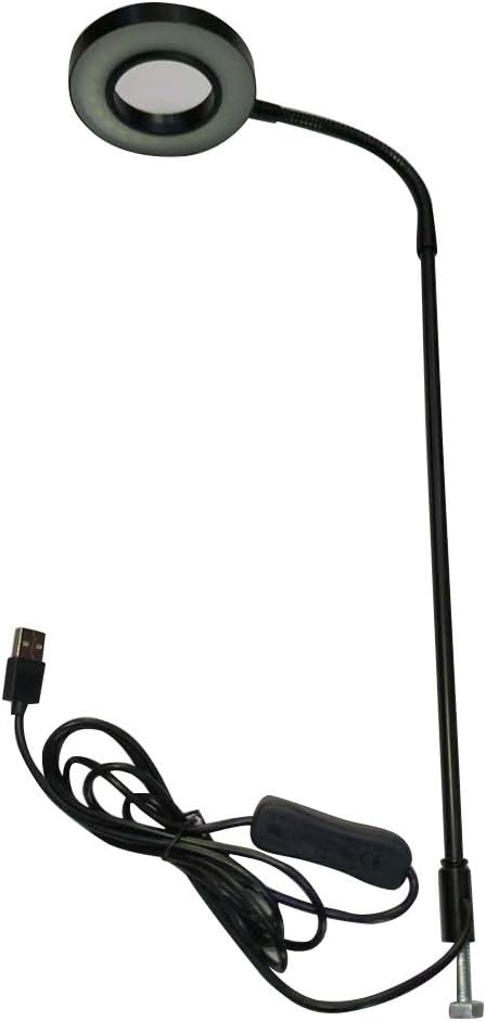 LED Aquarium Light 360 Degree Full Spectrum LED Light with Bamboo Board 10W Nano Fish Tank Light USB Powered Flat Nano Aquarium Light Bett a Fish ...
