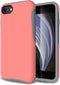 TEAM LUXURY Case for iPhone se (2022/2020), iPhone 8, iPhone 7 case - Shockproof Slim Protective Cover Compatible with Wireless Charging - (Pink C...