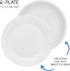 Hygloss Products Paper Plates - Uncoated White Plate - Use for Foodware, Events, Activities, Crafts Projects and More - Environmentally Friendly -...