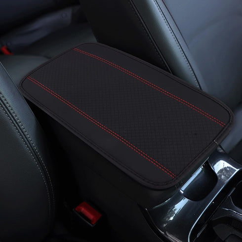 Car Armrest Pad, Auto Armrest Cushion?PU Leather Black Waterproof Center Console Pad Car Armrest Seat Box Cover Protector for Most Vehicle, SUV, T...