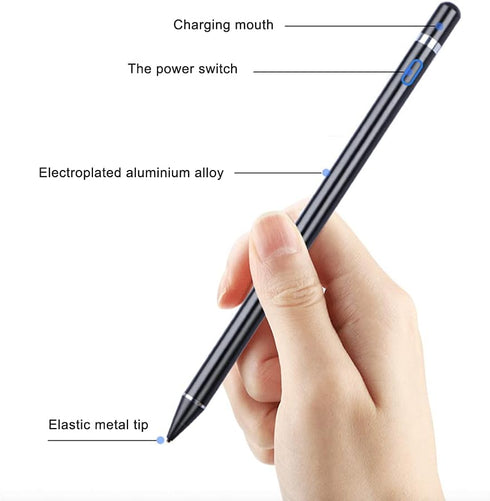 Stylus Pen for iOS Android Touch Screens Pencil Compatible with iPad/iPad Pro/Air/Mini/I Phone/Cellphone/K indle/Apple Tablet Drawing Pencil (Whit...