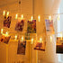 20 Photo Clip String Lights LED Fairy Twinkle Lights for Hanging Pictures,Home Wall Halloween Thanksgiving Christmas Party Wedding Festival Indoor...