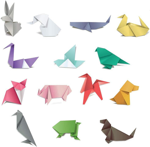 Opret Origami Paper Large, 100 Sheets 20x20cm / 8 inch Large Origami Paper 50 Vivid Colors Single Sided for Arts and Crafts Projects...