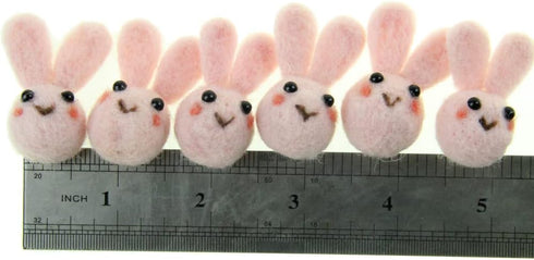 Handmade Easter Ornament Wool Felt Carrots Bunny...