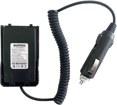 BAOFENG UV-S9 Plus Battery Eliminator Car Charger 2800mAh DC 12V Compatible with UV-S9X3 UV-S9 Etc......