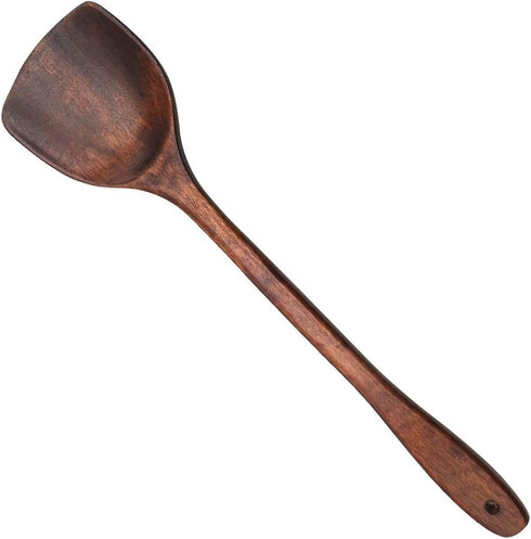 Wooden Kitchen Utensils, Eco Friendly 16-Inch Long Wooden Cooking Spatula...