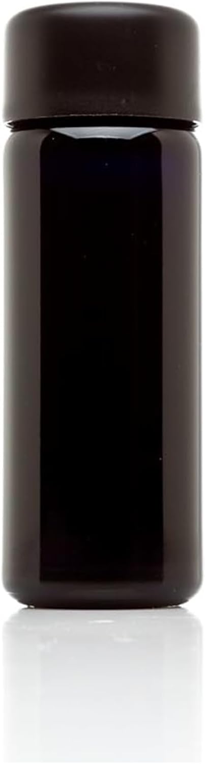 Infinity Jars Black Ultraviolet Glass Slow Pour Screw-Top Bottle 100 ML(3.4 fl oz) Airtight Refillable Container with Neck Finish for Massage Oil,...