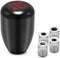 (Black) 5 Speed Manual Universal Automatic Gear Shifter Shift Knobs Level with 4 Adapters Fit Compatible with Manual Cars Most Automatic Cars...