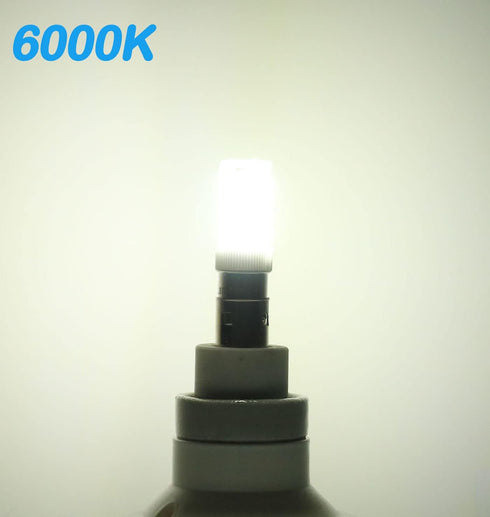 (4-Pack) BA15D LED Double Contact Bayonet Base Sewing Machine Bulb 120 Volts,T3/T4/C7/S6,4W Daylight 6000K,LED 40W Halogen Replacement Bulb,No-Dim...