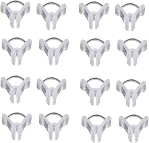 Teensery 100 Pcs Plastic Plant Grafting Clips Vegetables Flower Fruits Vine Grow Upright Clip Mini Gardening Tools...