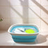 SAMMART 7.7L (2 Gallon) Collapsible Tub - Foldable Dish Tub - Portable Washing Basin - Space Saving Plastic Washtub (Bright Blue, S)...