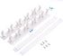 Plastic Kitchen Spice Rack Organizer 20 Spice Gripper Clip Strips Cabinet Door for Spice Containers - 4 Strips, Holds 20 Jars...
