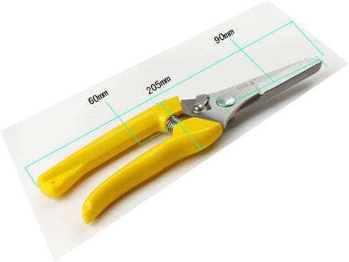 Softouch Micro-Tip Pruning Snip Stainless Steel Gardening Hand Pruners Cutter Bush, Shrub & Hedge Clippers Garden Scissors Yellow...