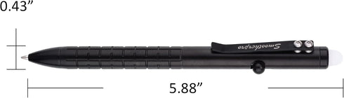 SMOOTHERPRO Erasable Bolt Action Pen Compatible with Pilot FriXion Refill Stainless Steel Pocket Clip Refillable Retractable Pen for Office School...