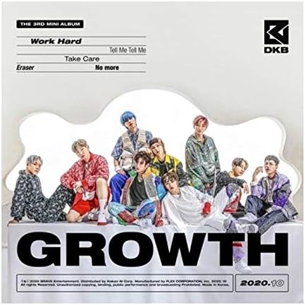 DKB Growth 3rd Mini Album CD64pBooklet+1p Post+1p PhotoCard+1p Sticker+Message PhotoCard Set+Tracking Kpop Sealed...