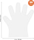 Food Prep for Transparent Pe Plastic Cooking Eating Food Safe Handling (100pcs)...