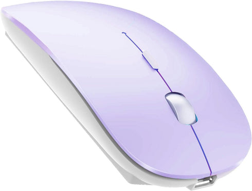 Bluetooth 5.2 Wireless Mouse, Purple, Unisex......